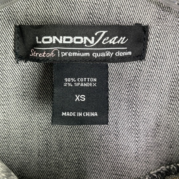 Victoria's Secret London Jean Metallic Silver Shoulder Jacket - Picture 3 of 5